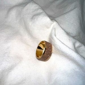 Gold sparkle ring